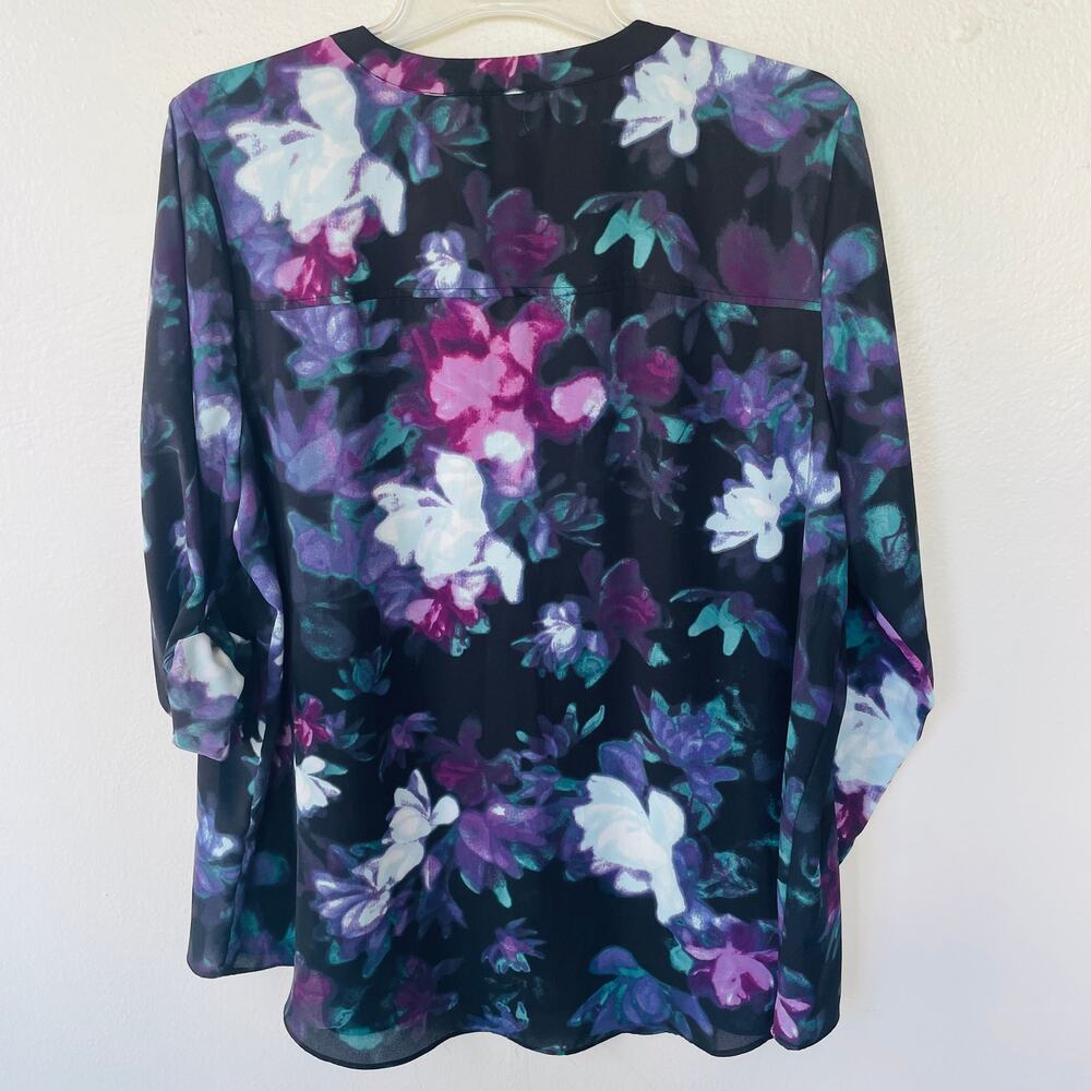Simply Vera Vera Wang abstract print blouse size XXL - Picture 10 of 12